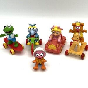 Vintage 1986 McDonald's Muppet Babies Happy Meal Toys - Set of 4 + Animal Kermit
